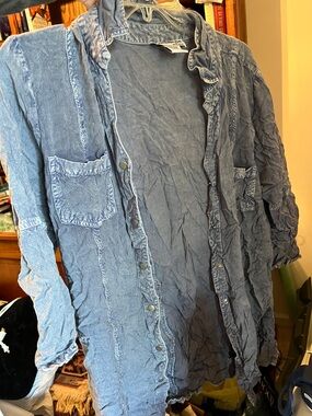 NorthStyle Light Blue Button Front Shirt